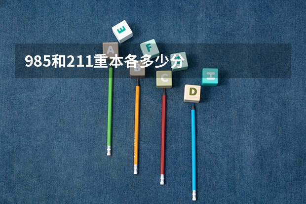 985和211重本各多少分