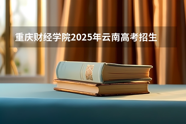 重庆财经学院2025年云南高考招生计划预测