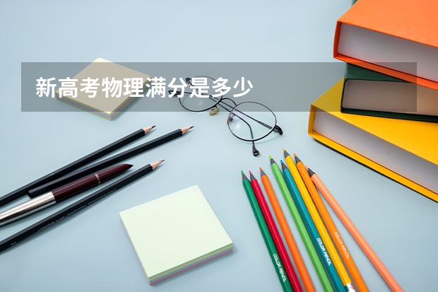 新高考物理满分是多少