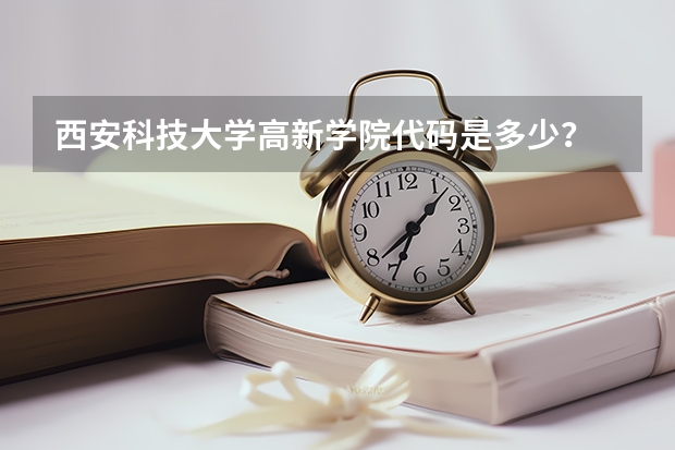 西安科技大学高新学院代码是多少？