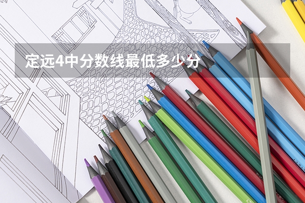 定远4中分数线最低多少分