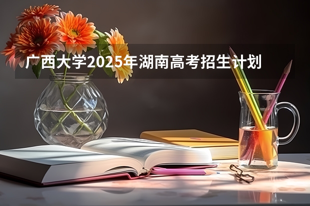 广西大学2025年湖南高考招生计划预测