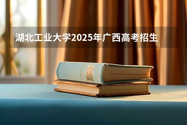 湖北工业大学2025年广西高考招生计划预测