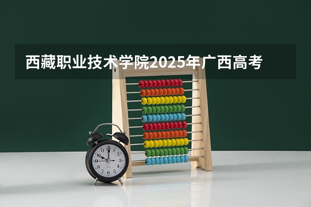 西藏职业技术学院2025年广西高考招生计划预测