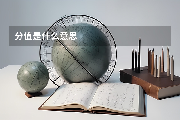 分值是什么意思