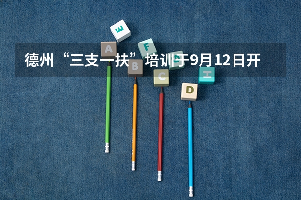德州“三支一扶”培训于9月12日开始 山东德州市三支一扶考试面试公告