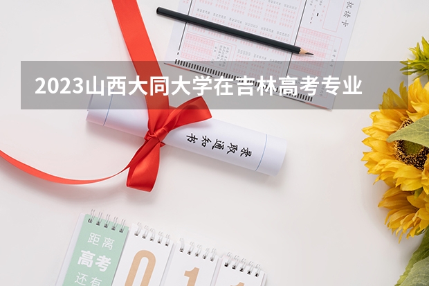 2023山西大同大学在吉林高考专业招生计划人数