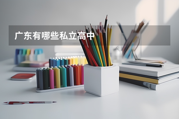 广东有哪些私立高中
