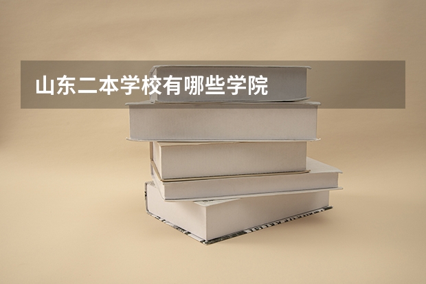 山东二本学校有哪些学院