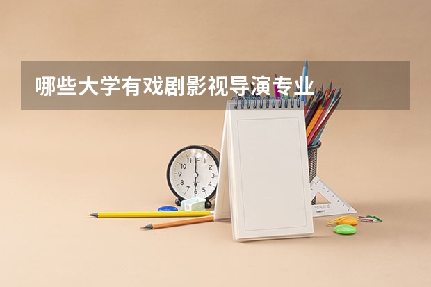 哪些大学有戏剧影视导演专业