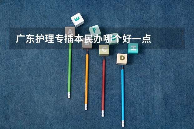 广东护理专插本民办哪个好一点