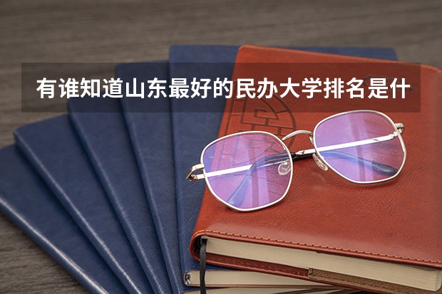有谁知道山东最好的民办大学排名是什么？