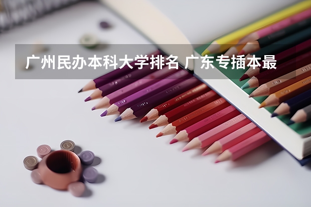 广州民办本科大学排名 广东专插本最好的前十所大学