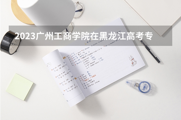 2023广州工商学院在黑龙江高考专业招生计划人数