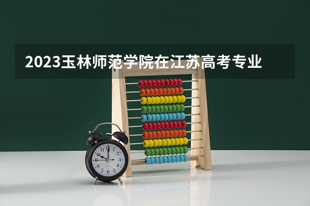 2023玉林师范学院在江苏高考专业招生计划人数