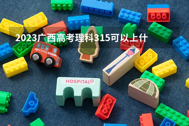 2023广西高考理科315可以上什么大学
