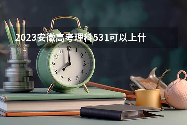 2023安徽高考理科531可以上什么大学