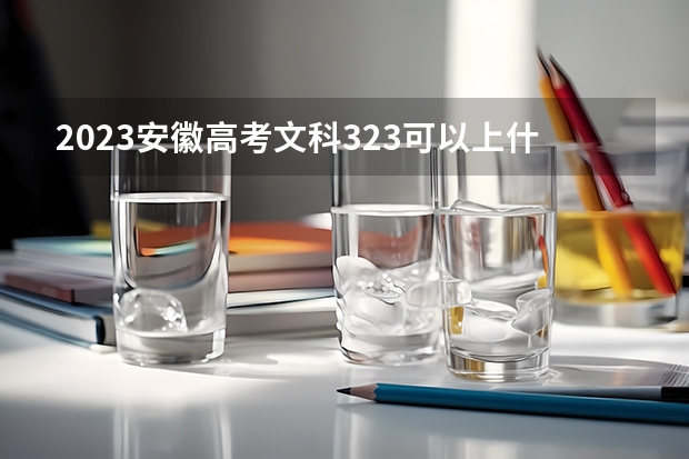 2023安徽高考文科323可以上什么大学
