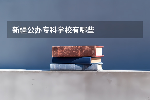新疆公办专科学校有哪些