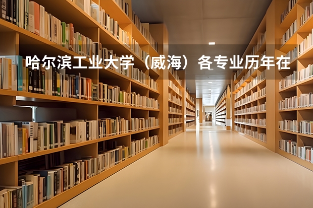 哈尔滨工业大学（威海）各专业历年在辽宁招生人数