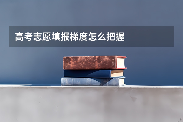 高考志愿填报梯度怎么把握