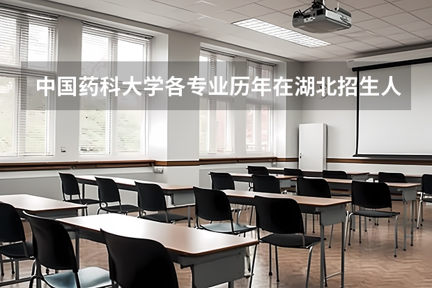 中国药科大学各专业历年在湖北招生人数