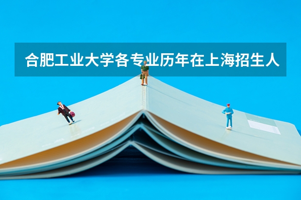 合肥工业大学各专业历年在上海招生人数
