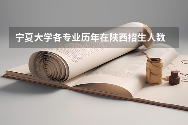 宁夏大学各专业历年在陕西招生人数