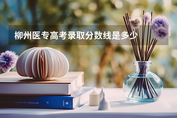 柳州医专高考录取分数线是多少