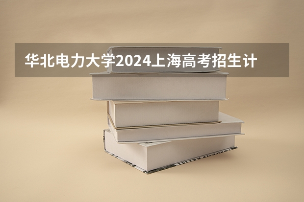 华北电力大学2024上海高考招生计划详解