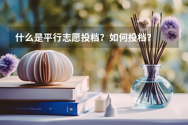 什么是平行志愿投档？如何投档？