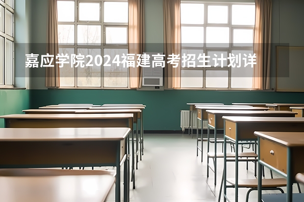 嘉应学院2024福建高考招生计划详解