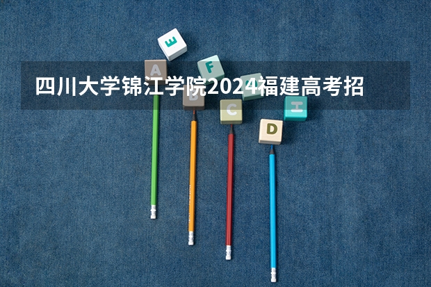 四川大学锦江学院2024福建高考招生计划详解