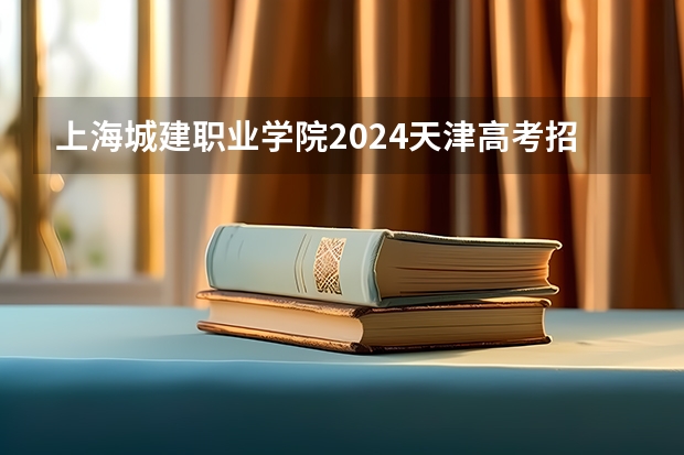 上海城建职业学院2024天津高考招生计划详解