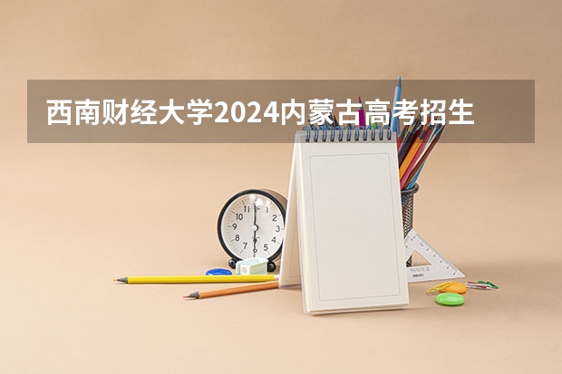 西南财经大学2024内蒙古高考招生计划详解